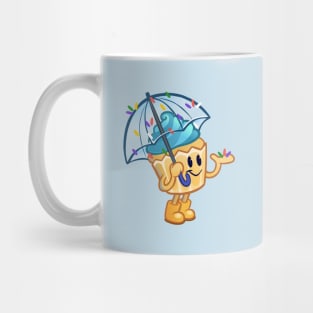 It's Sprinkling Outside - Cute Cupcake with Umbrella and Sprinkle Rain Mug